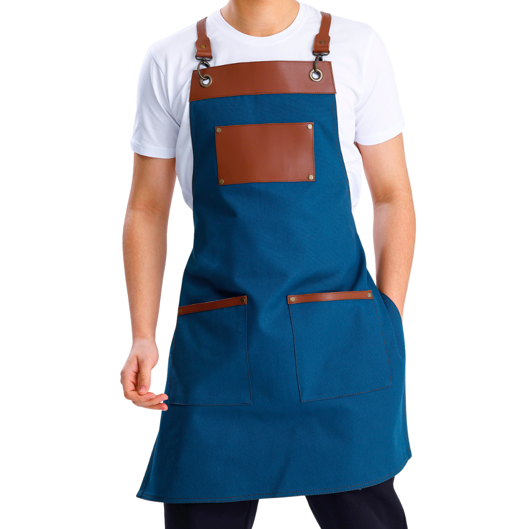 Amsterdam Apron - Petrol Blue