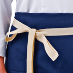 Navy Blue Lisbon cotton waist apron, product view 5