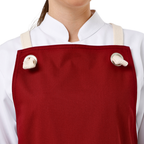 Basel apron in Burgundy – product photograph 2