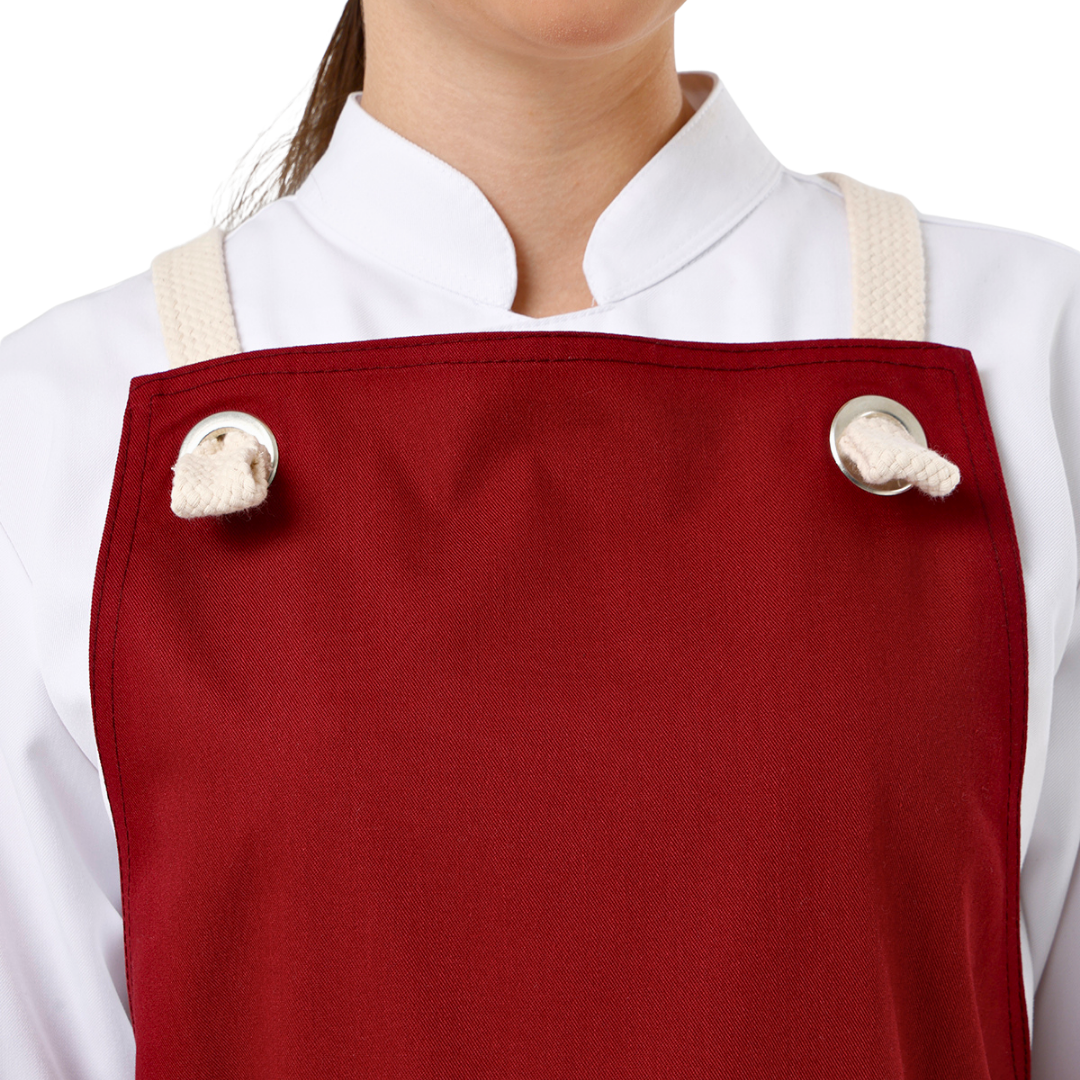 Basel apron in Burgundy – product photograph 2