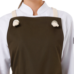 Basel apron in Dark Khaki – product photograph 2