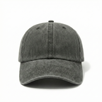 Washed Gabardine Cap - Charcoal