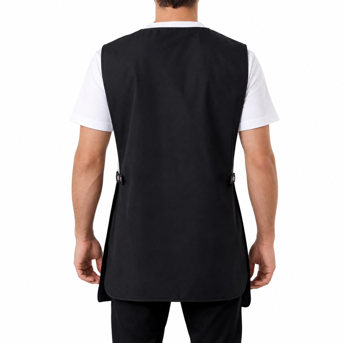Milano black professional apron – product photo 4