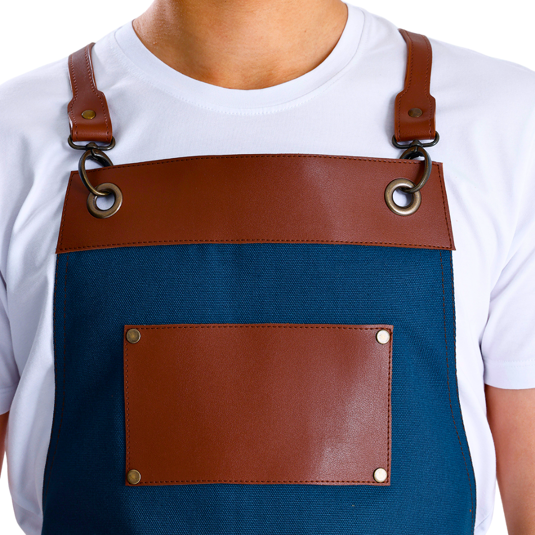 Amsterdam Apron - Petrol Blue