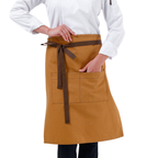 Caramel Lisbon cotton waist apron, product view 3