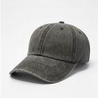 Washed Gabardine Cap - Charcoal
