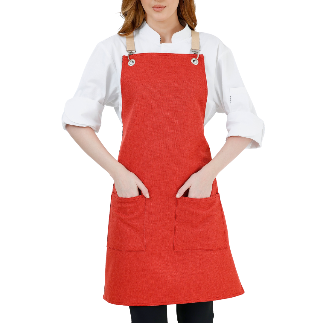 Berlin Apron - Coral Red