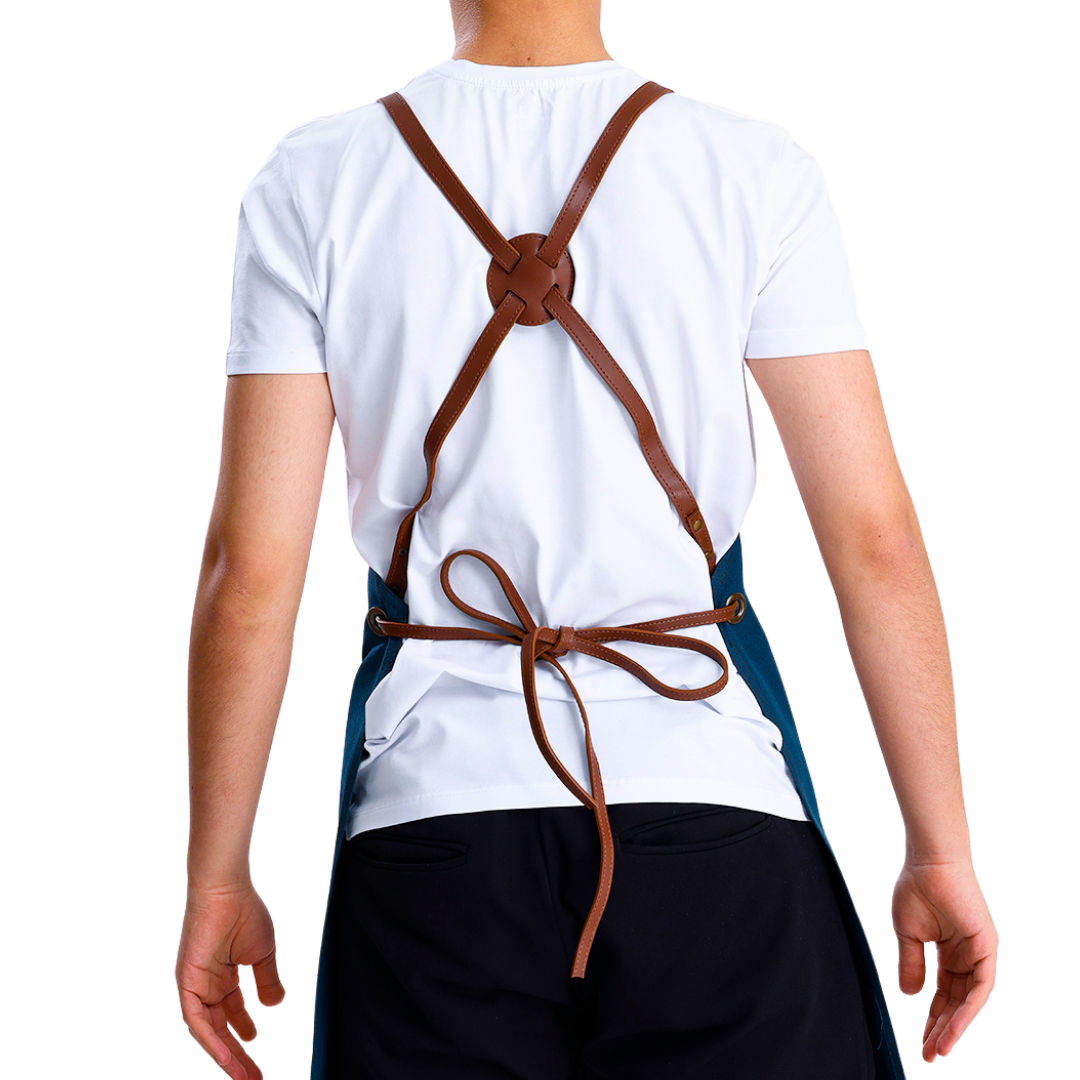 Amsterdam Apron - Petrol Blue