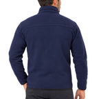 Navy Unisex Fleece Jacket with 3 Zip Pockets