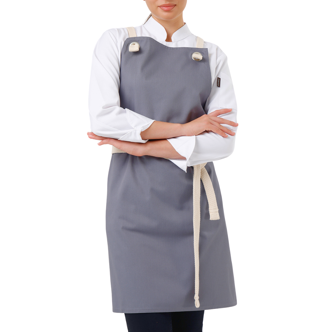 Basel apron in Smoke Grey – product photograph 3