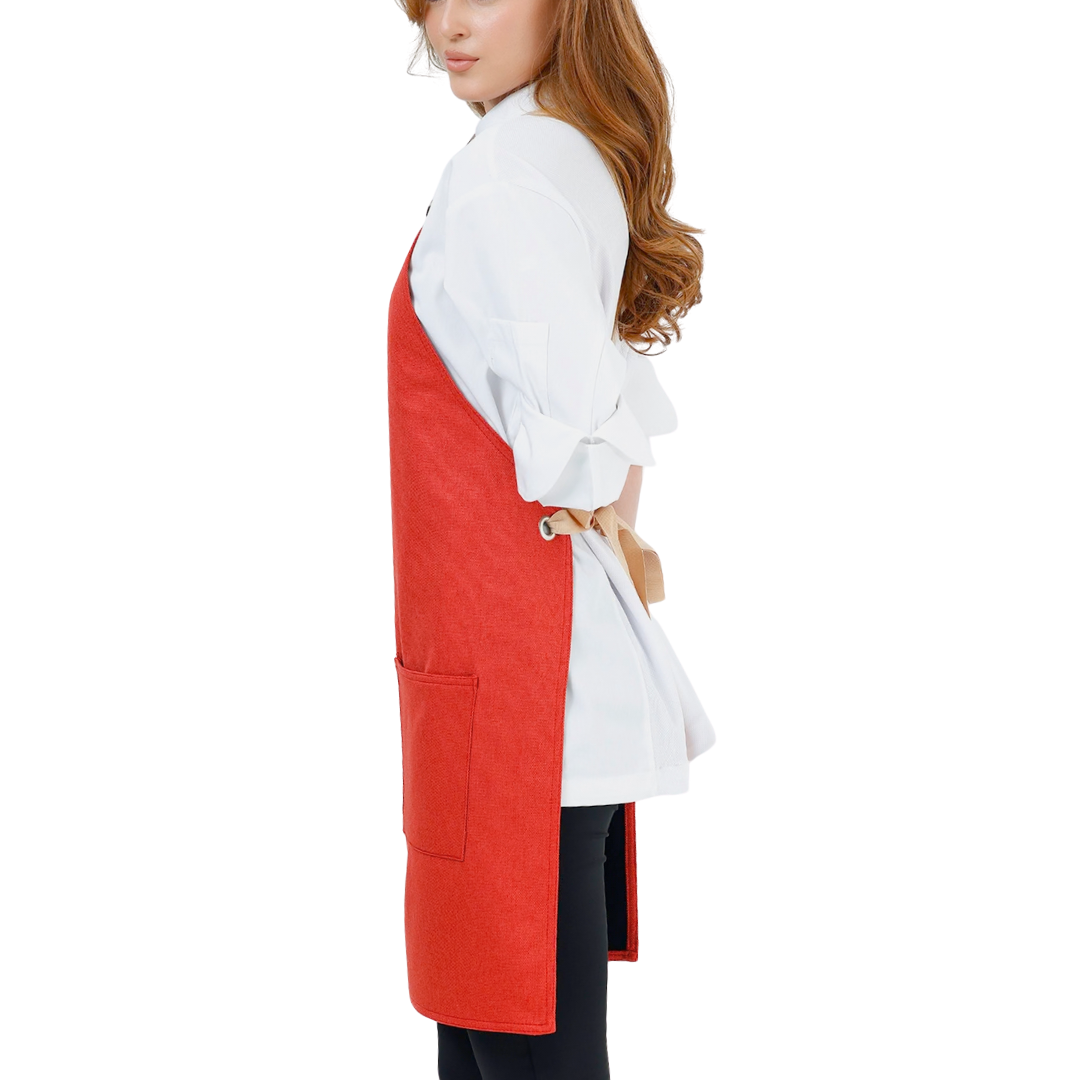 Berlin Apron - Coral Red