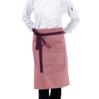Dusty Rose Lisbon cotton waist apron, product view 3