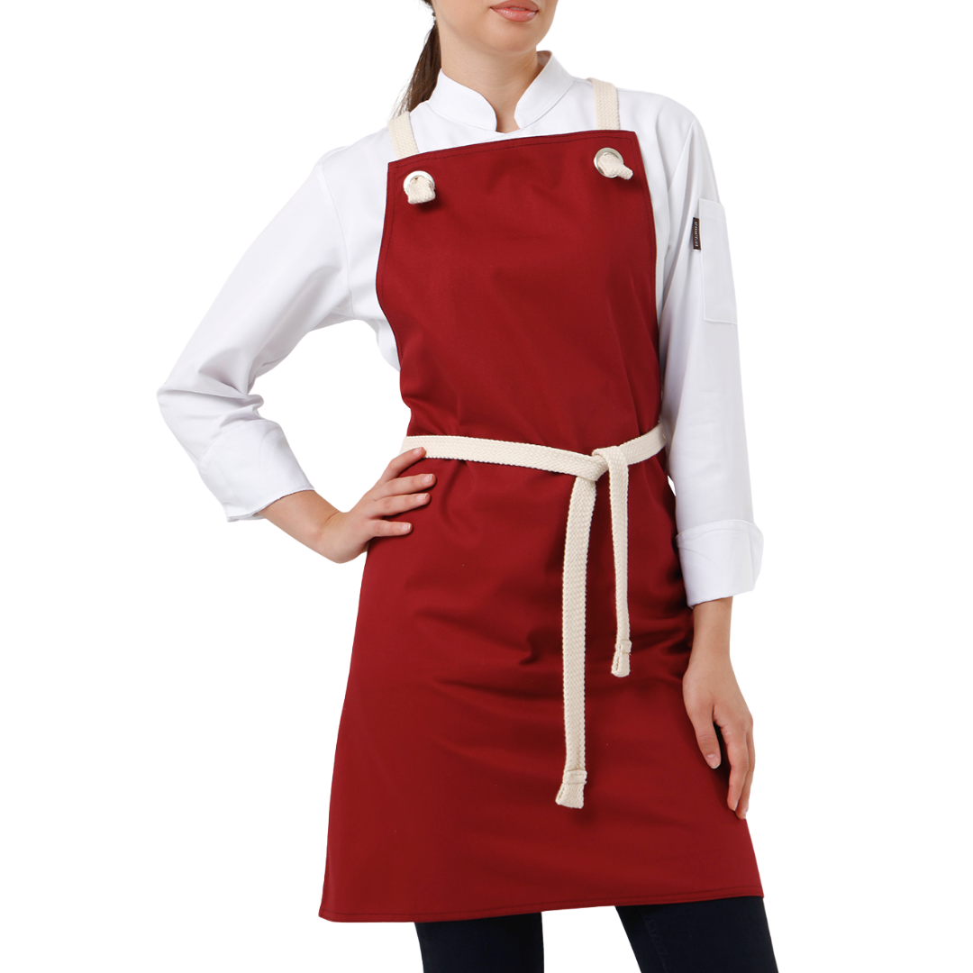 Basel apron in Burgundy – product photograph 1