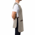 Milano light grey professional apron – product photo 2