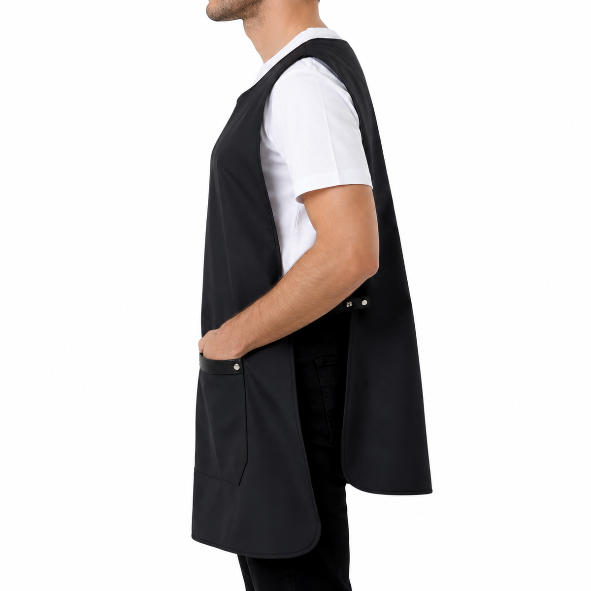 Milano black professional apron – product photo 3