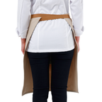 Ecru Lisbon cotton waist apron, product view 4