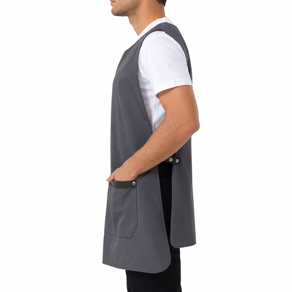 Milano dark grey professional apron – product photo 3