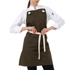 Basel apron in Dark Khaki – product photograph 1