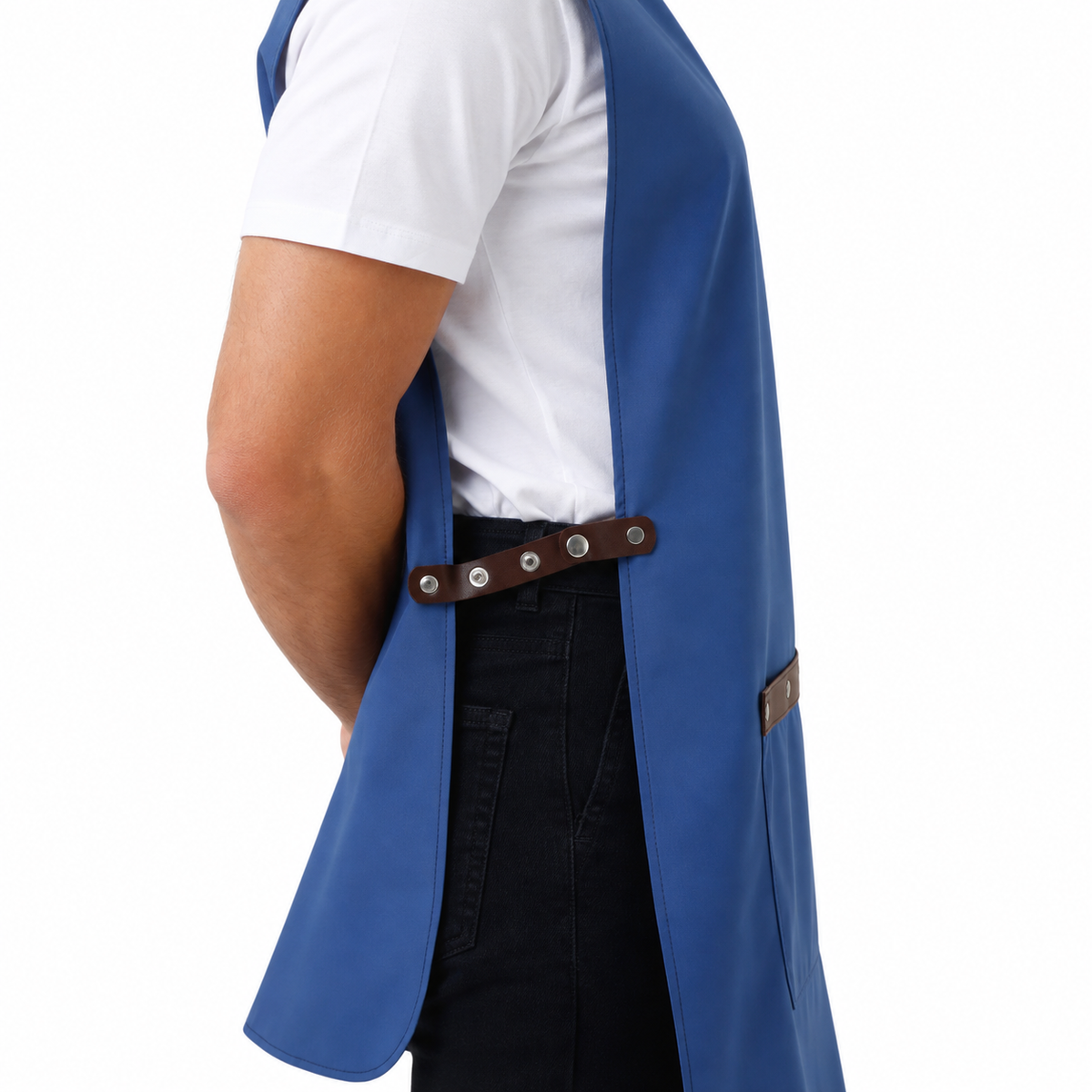 Milano blue professional apron – product photo 5