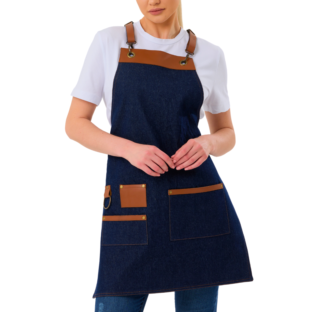 New York Apron - Blue Denim
