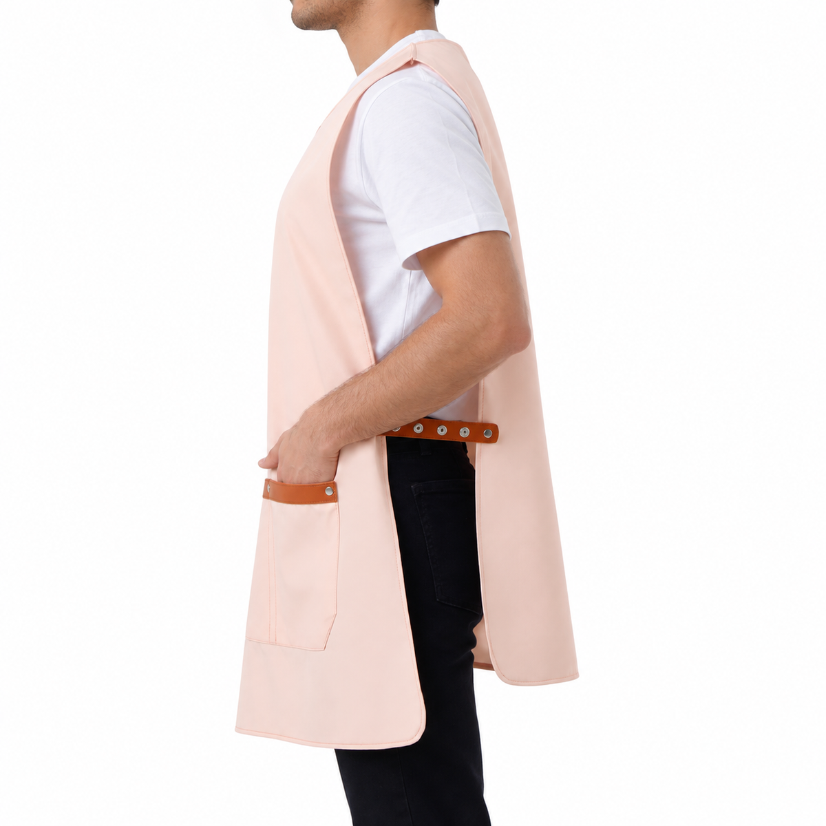 Milano dusty pink professional apron – product photo 2
