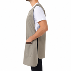 Milano light grey professional apron – product photo 3