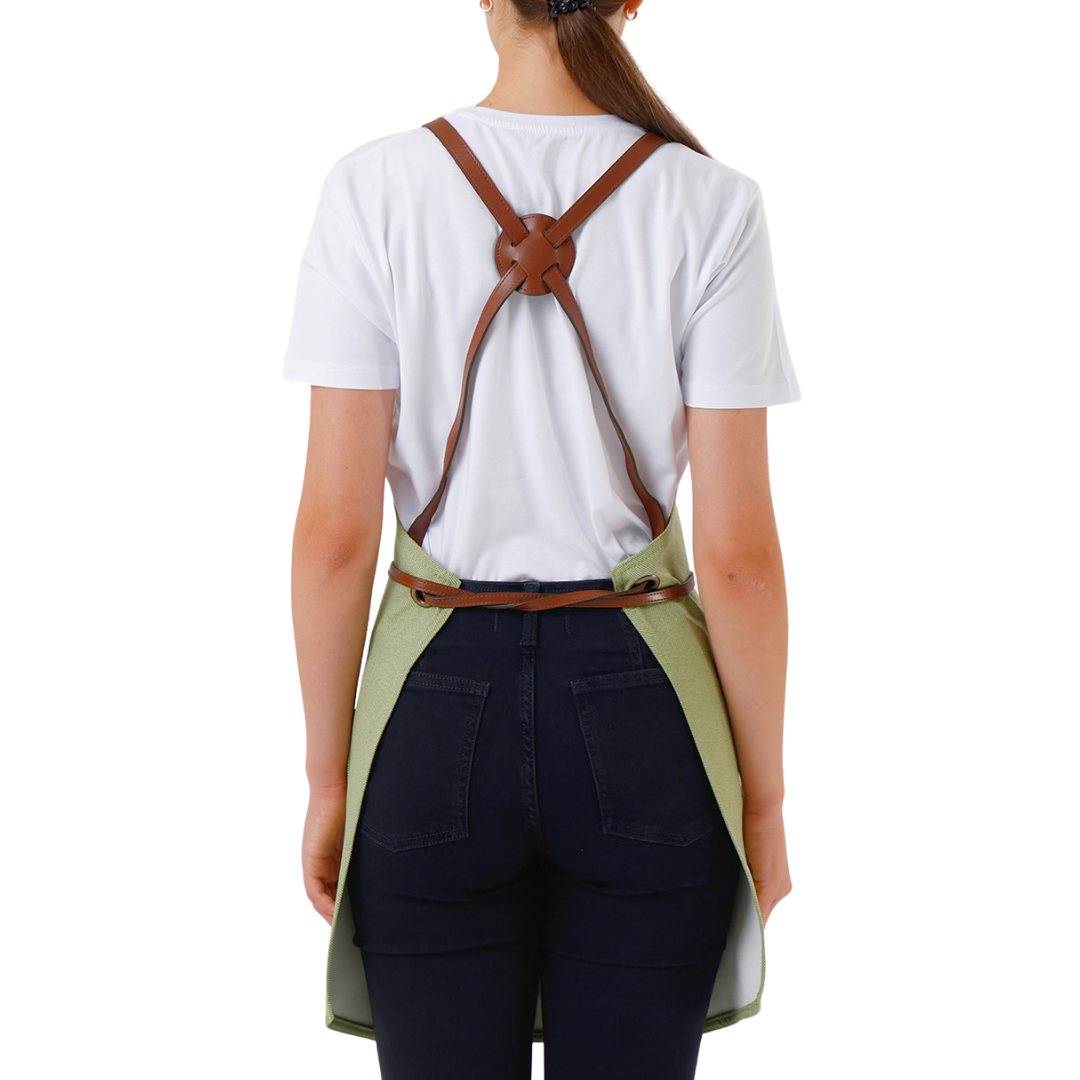 Copenhagen apron in Pistachio Green – product photograph 5