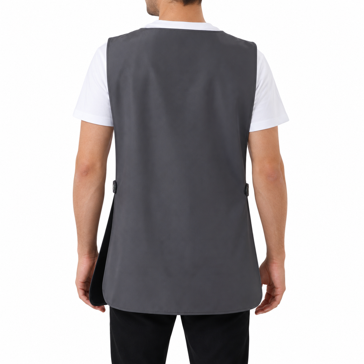 Milano dark grey professional apron – product photo 5
