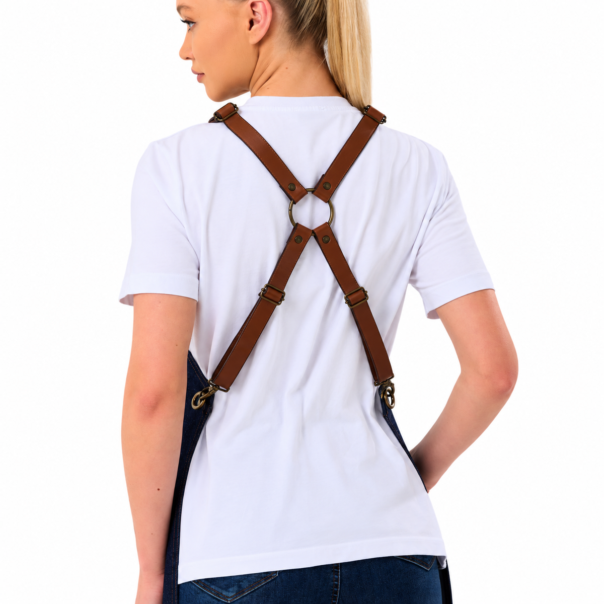 New York Apron - Blue Denim