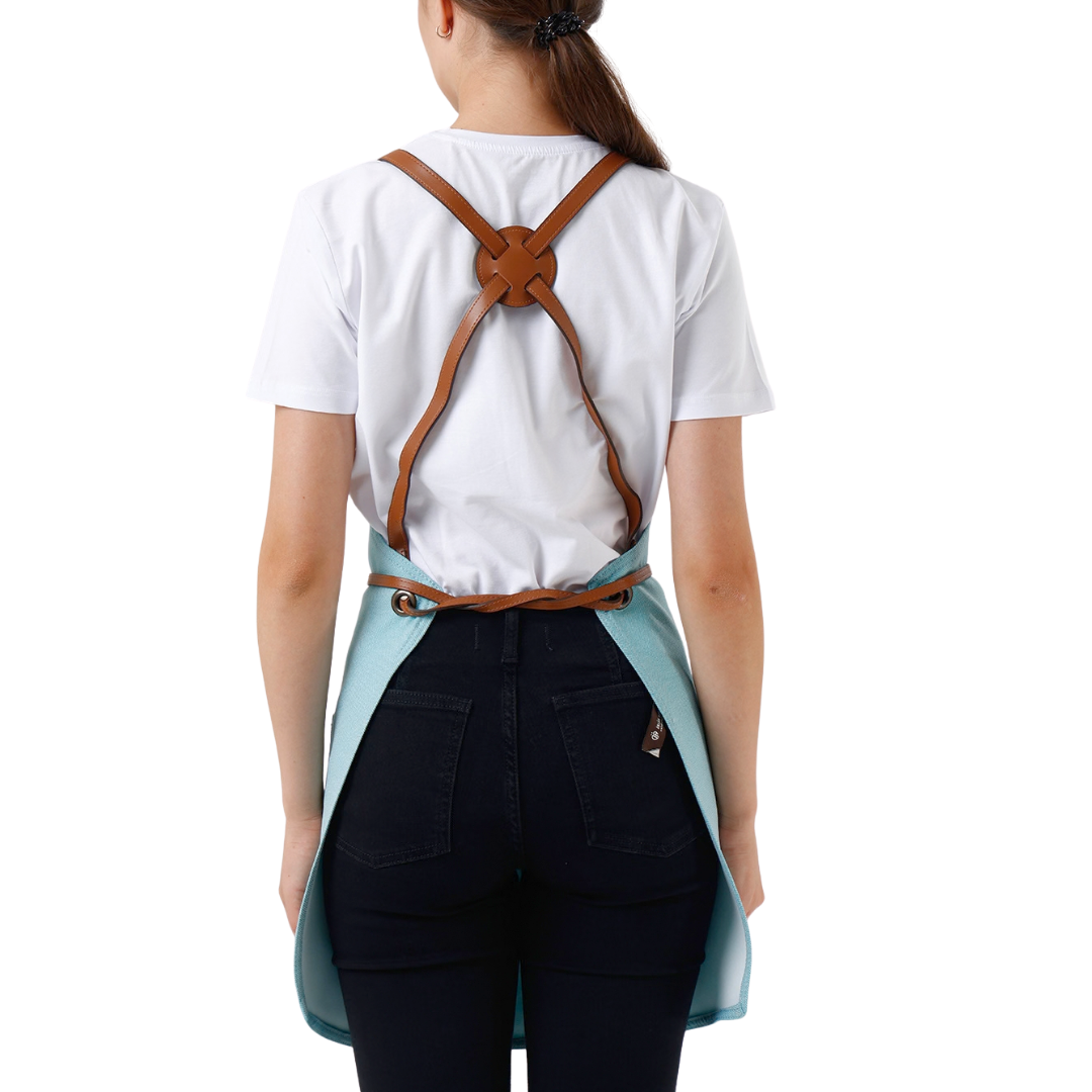 Copenhagen apron in Turquoise – product photograph 7