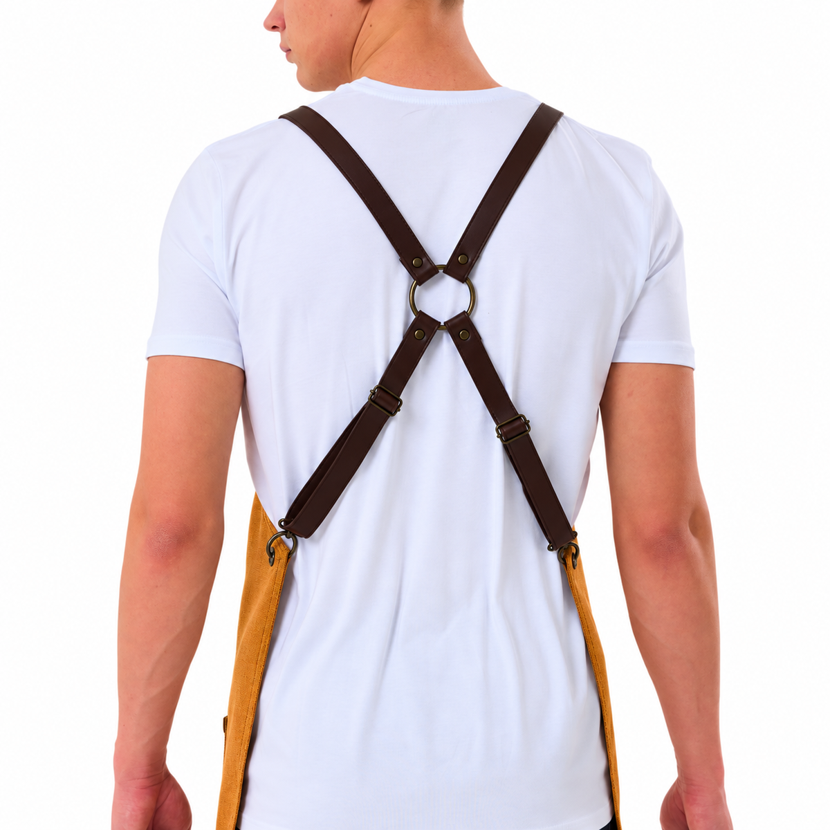 New York Apron - Marigold Orange