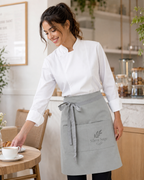 Light Grey Lisbon cotton waist apron, product view 6