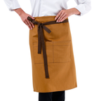 Caramel Lisbon cotton waist apron, product view 1