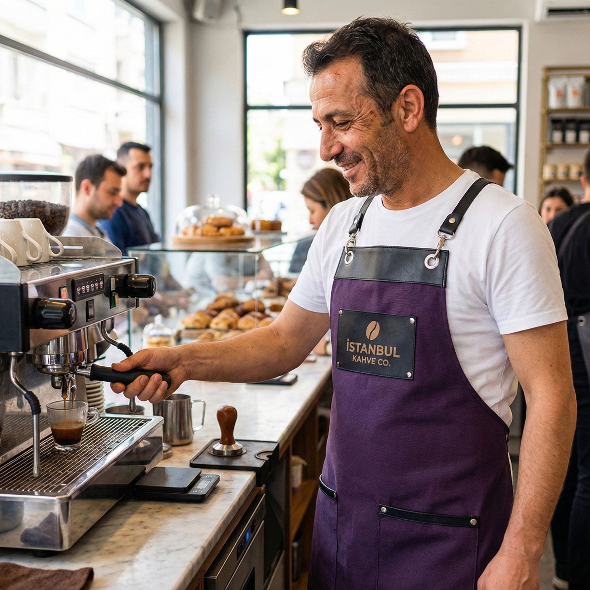 Amsterdam Apron - Aubergine