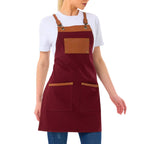 Amsterdam Apron - Burgundy Red
