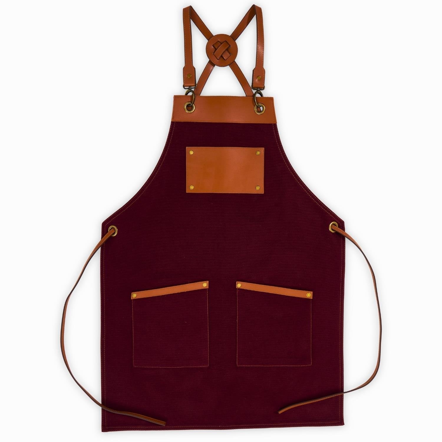 Amsterdam Apron - Burgundy Red