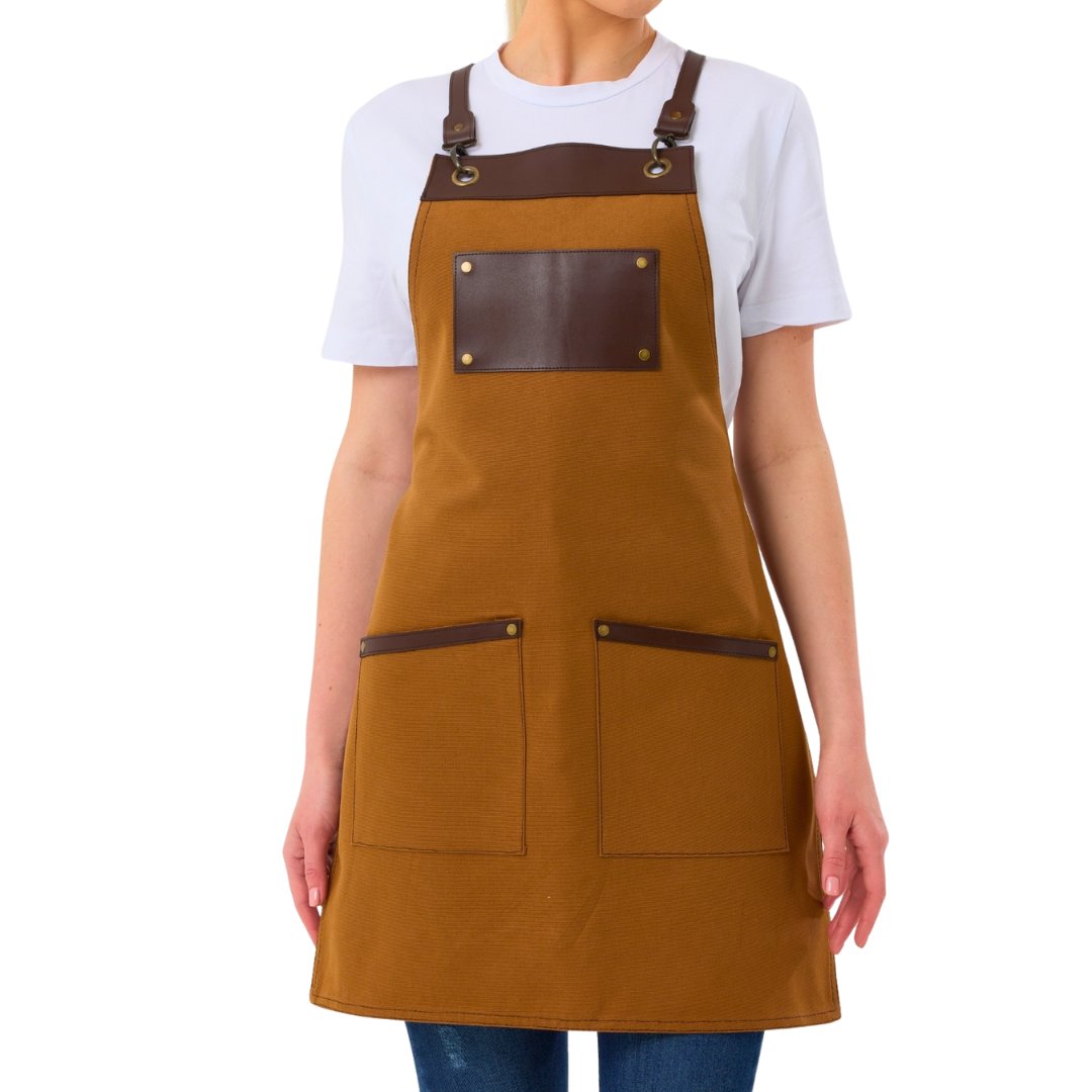 Amsterdam Apron - Caramel Brown
