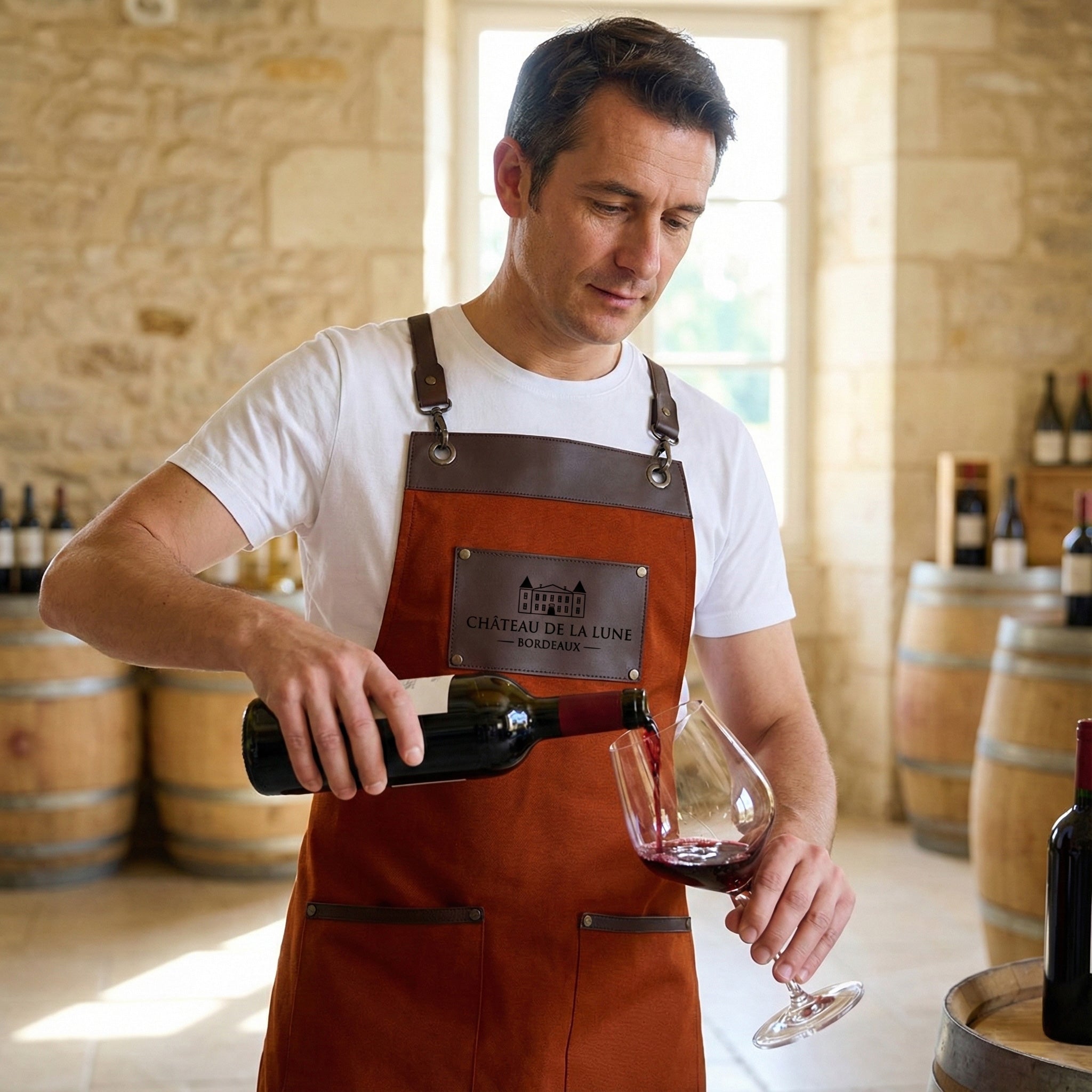 Amsterdam Apron - Deep Merlot