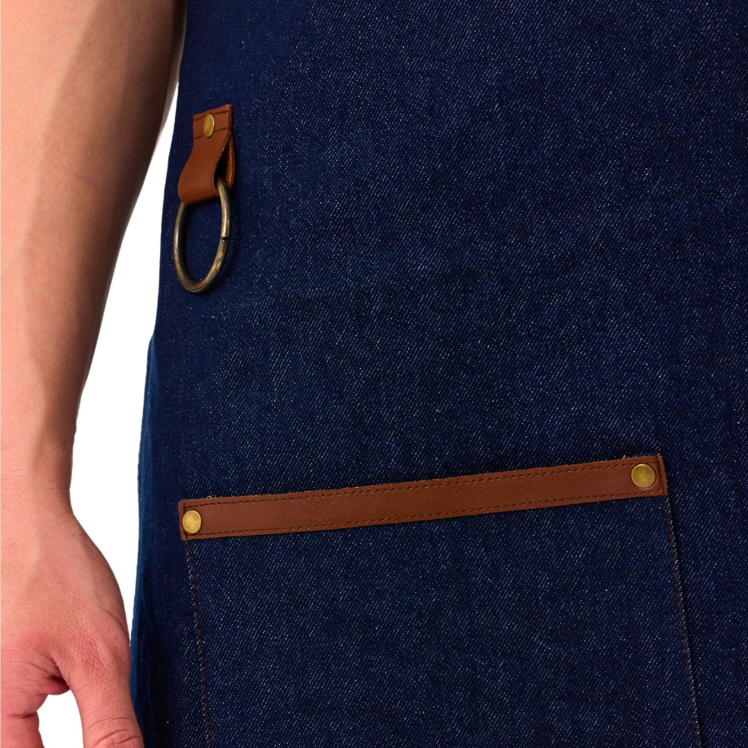 Istanbul Apron - Blue Denim