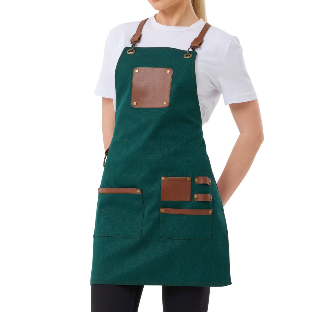 Istanbul Apron - Forest Green