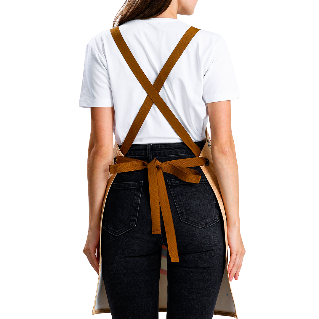 Winter Holiday Apron - Santa Sack