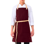 Naples Apron - Burgundy Red