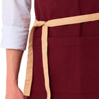 Naples Apron - Burgundy Red