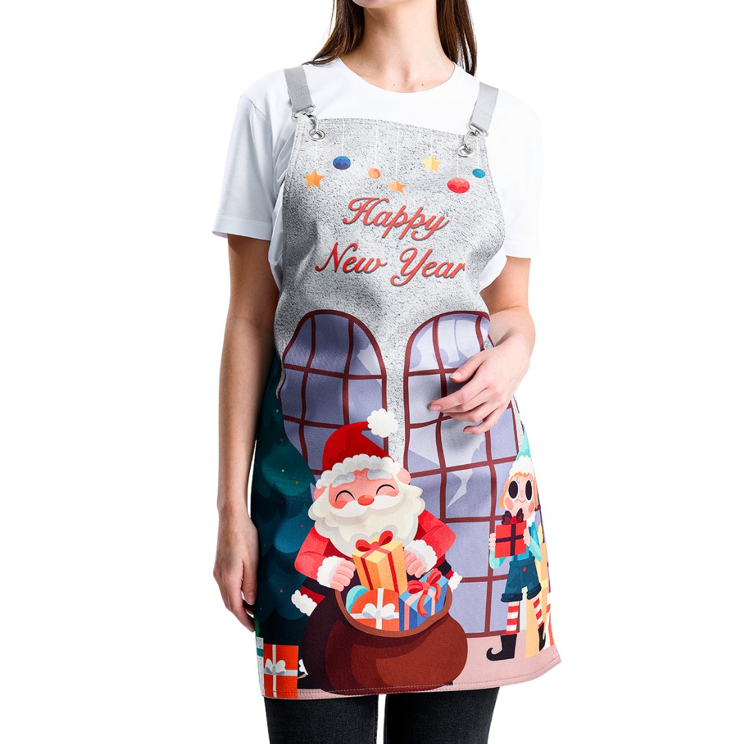 Winter Holiday Apron - Gift Time