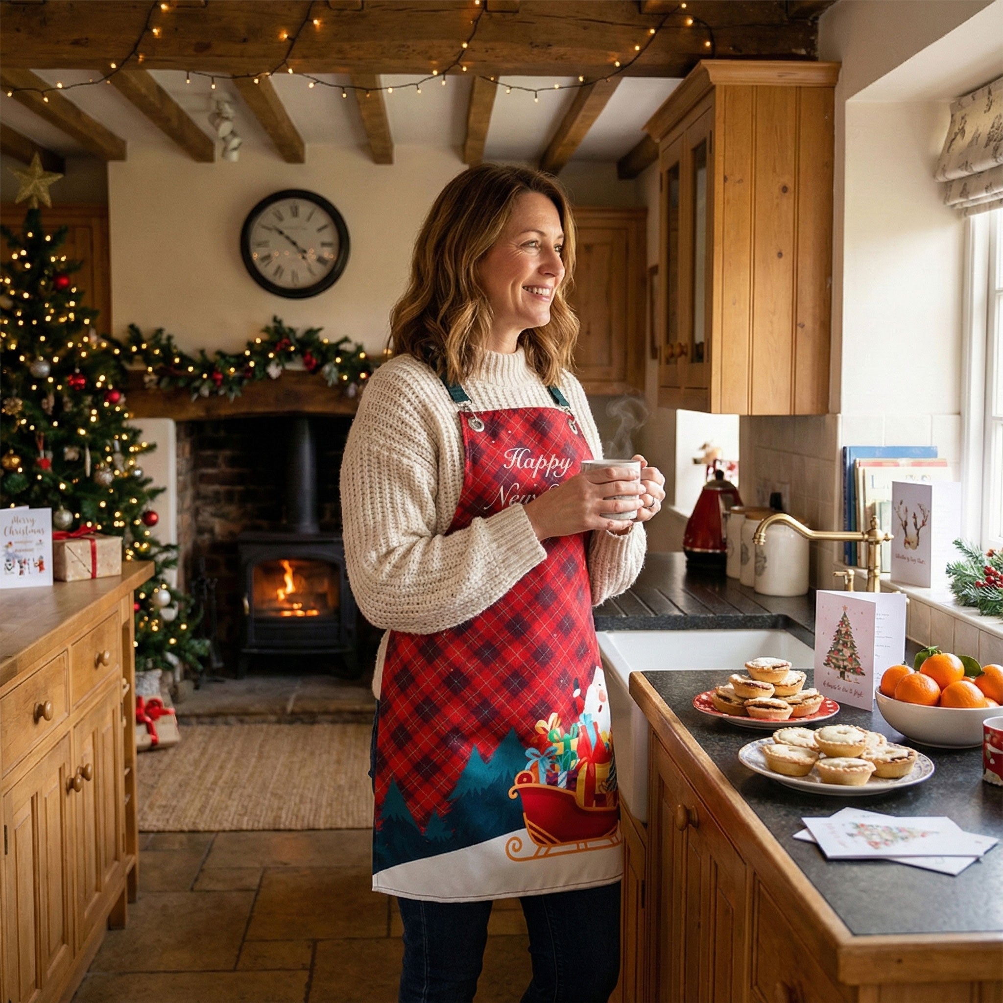 Winter Holiday Apron - Holiday Express