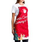 Winter Holiday Apron - Santa Claus Coming