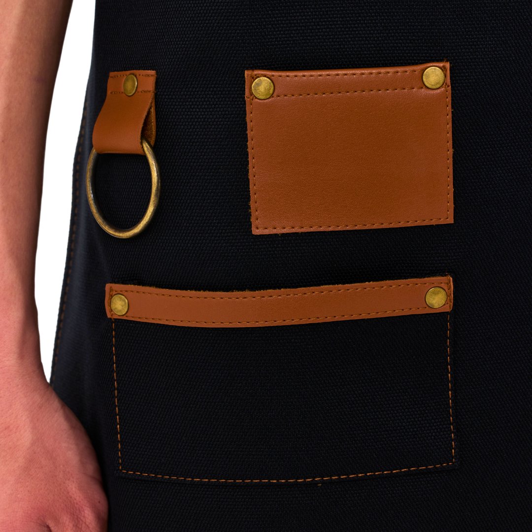 New York Apron - Black Denim