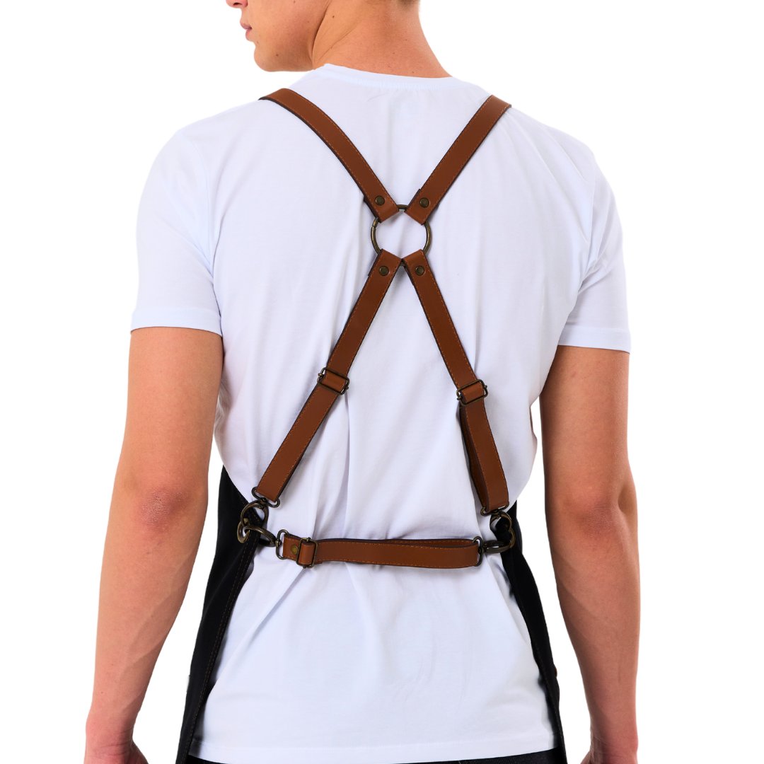 New York Apron - Black Denim