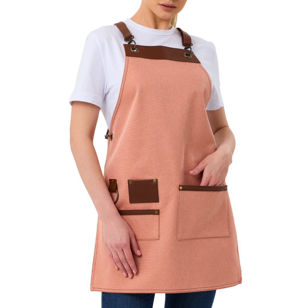 New York Apron - Clay Pink