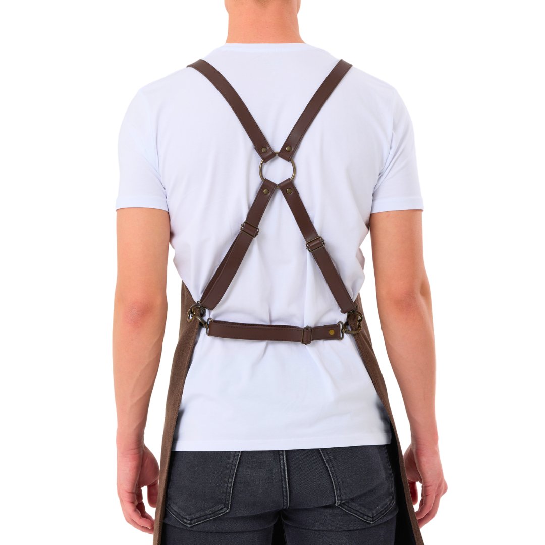 New York Apron - Coffee Brown